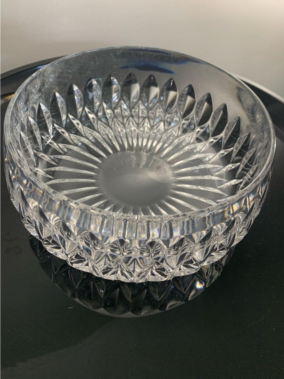 Gorham  Althea Cut pattern Clear Crystal HEAVY NWOT